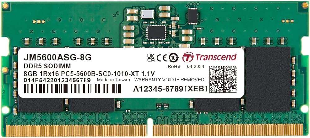 Amazon | トランセンド ノートPC用メモリ PC5-44800(DDR5 5600) 8GB