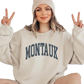 Amazon.com: Montauk Sweatshirt, New York Pullover, Faded Vintage