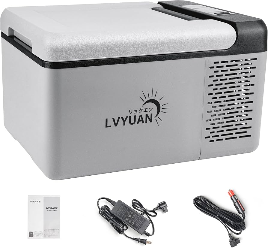 Amazon.co.jp: LVYUAN（リョクエン） C9 9L 車載冷蔵庫 ポータブル