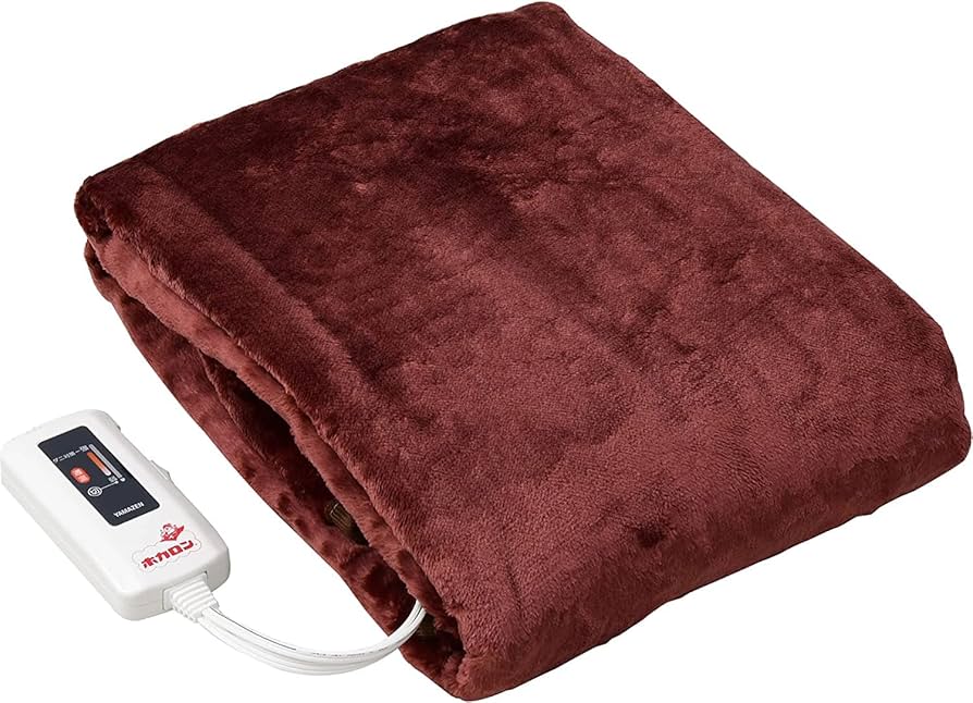 Amazon | [山善] 電気ひざ掛け 電気毛布 ホカロン 120×60cm 丸洗い可能