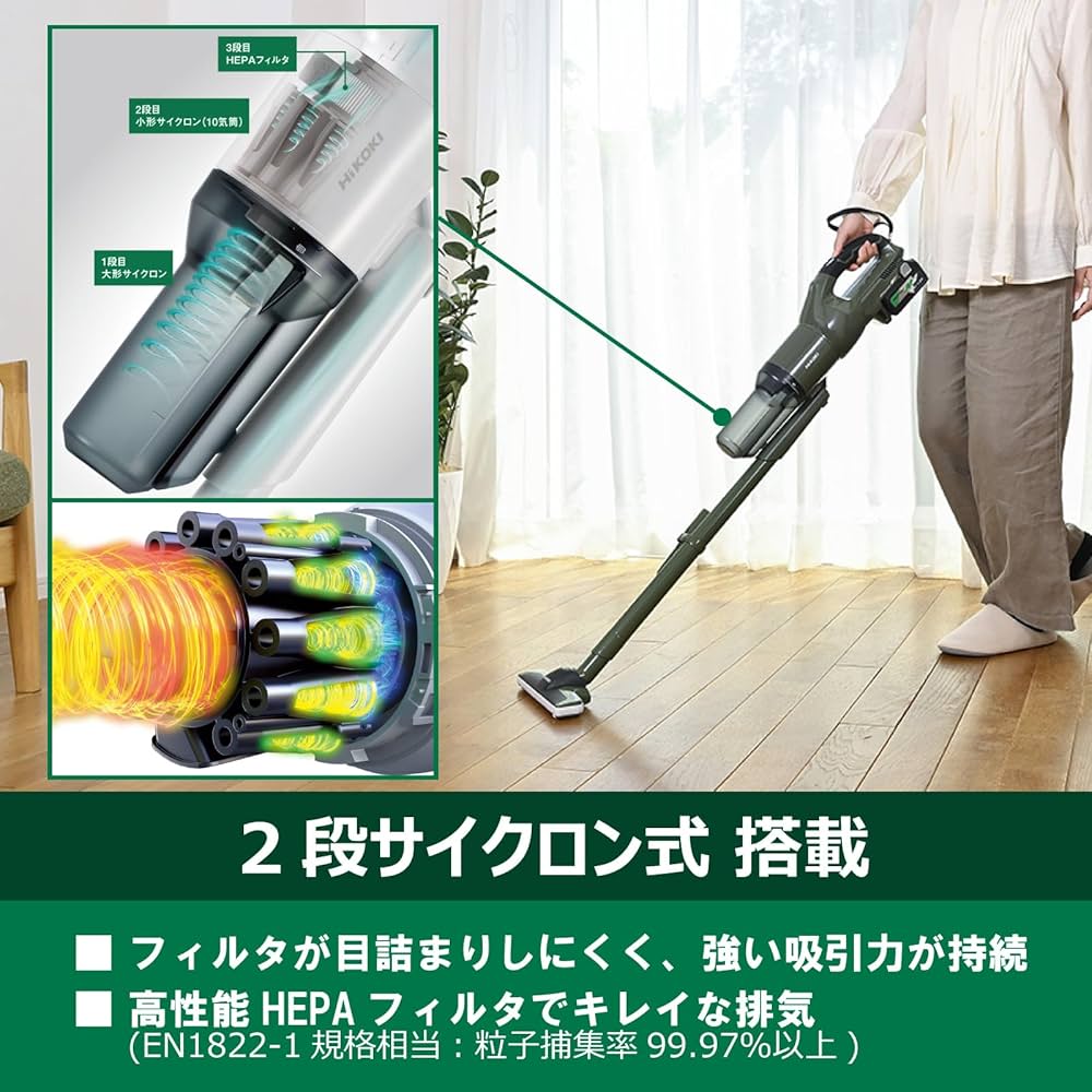 Amazon.co.jp: HiKOKI(ハイコーキ) 36V 2段サイクロン式 コードレス