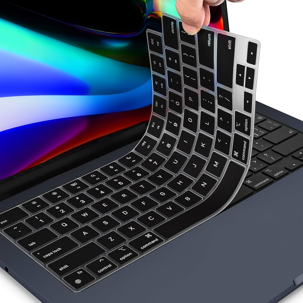 Amazon.com: Keyboard Cover for 2025 2024 2023 MacBook Air 15 inch