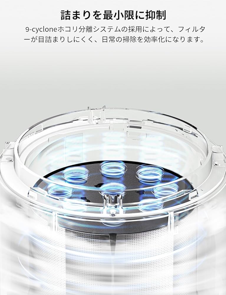 Amazon.co.jp: 掃除機 コードレス 158AWパワフルな吸引力 ロボロック