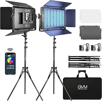 Amazon.com : GVM 1500D RGB LED Video Light, 75W Video Lighting Kit