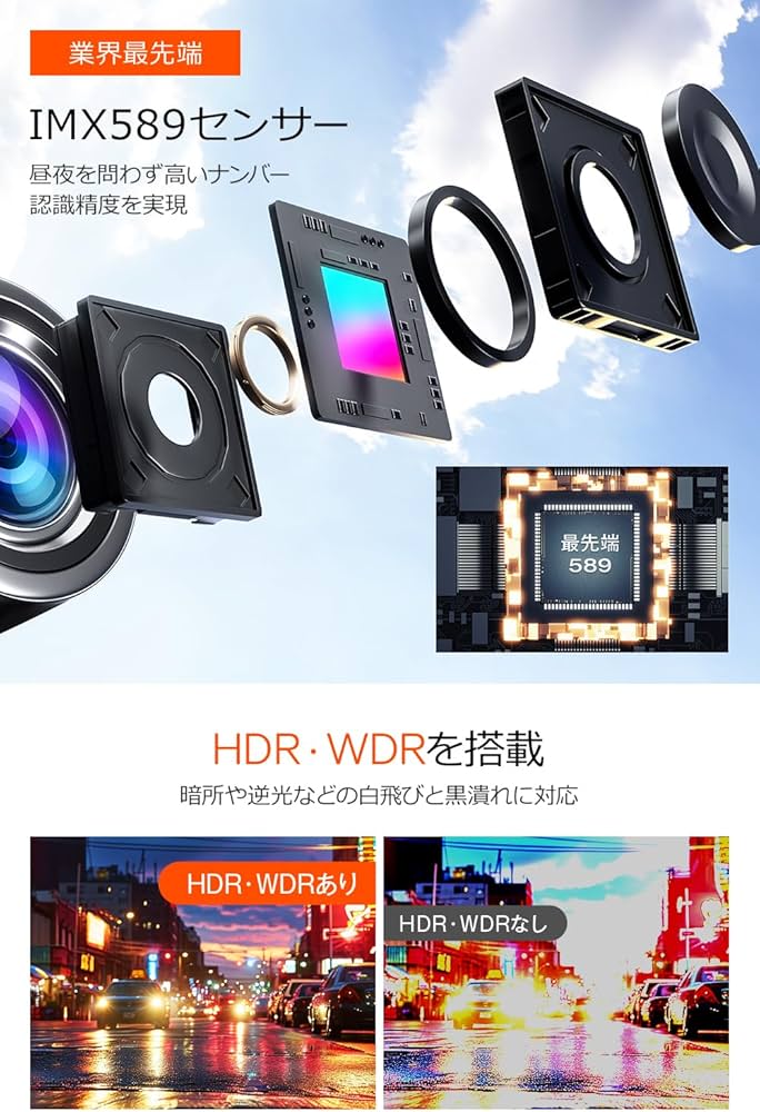 Amazon.co.jp: ドライブレコーダー ミラー型 4K高画质 【2025革新型&12