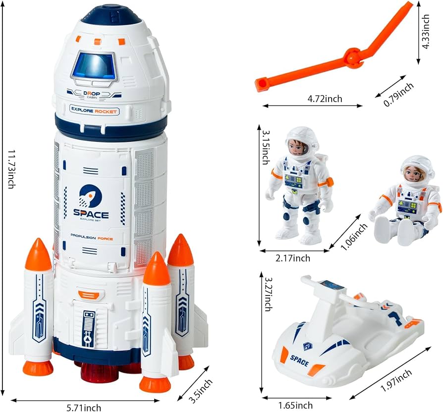 Amazon.co.jp: Wbzle 集中力 フォーカス ロケットおもちゃ ロケット船