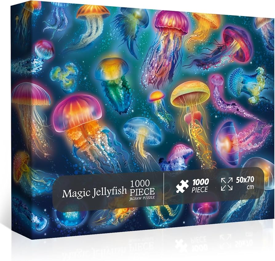 Amazon | マジカルクラゲパズル 1000ピースパズル 大人用 カラフルな