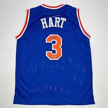Facsimile Autographed Josh Hart New York Blue Reprint Laser Auto