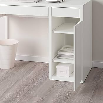 Amazon | IKEA MICKE デスク 105x50cm ホワイト | 机 | 文房具