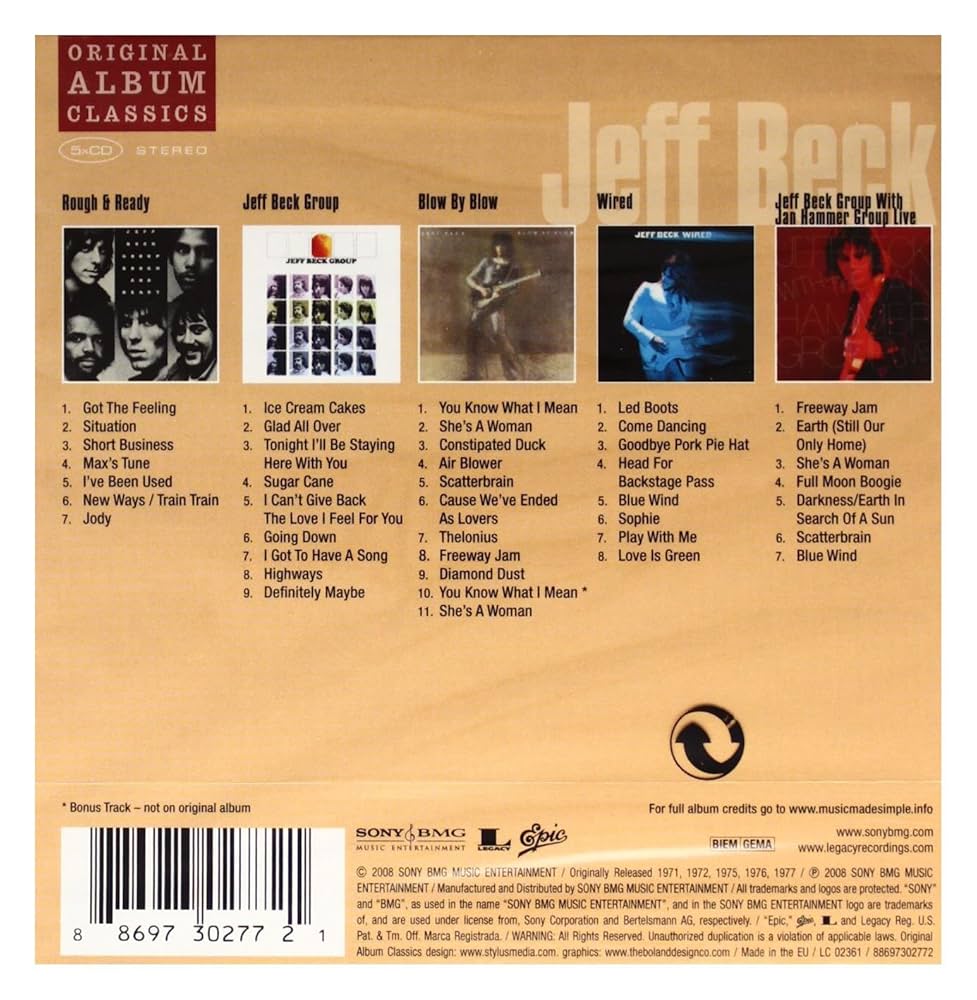 BECK,JEFF - Original Album Classics - Amazon.com Music