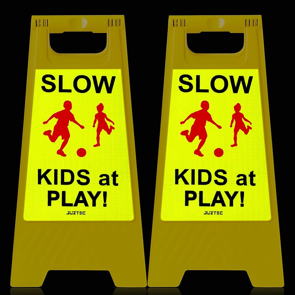 Amazon.co.jp: Juztec Kids at Play 看板 ストリートチルドレンアット