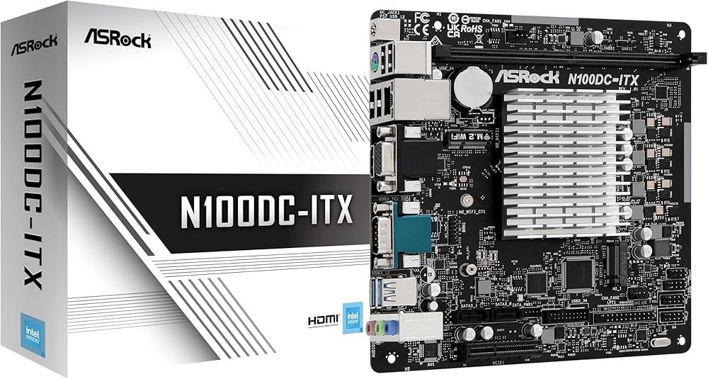 Amazon | ASRock オンボードCPU ファンレス マザーボード N100DC-ITX