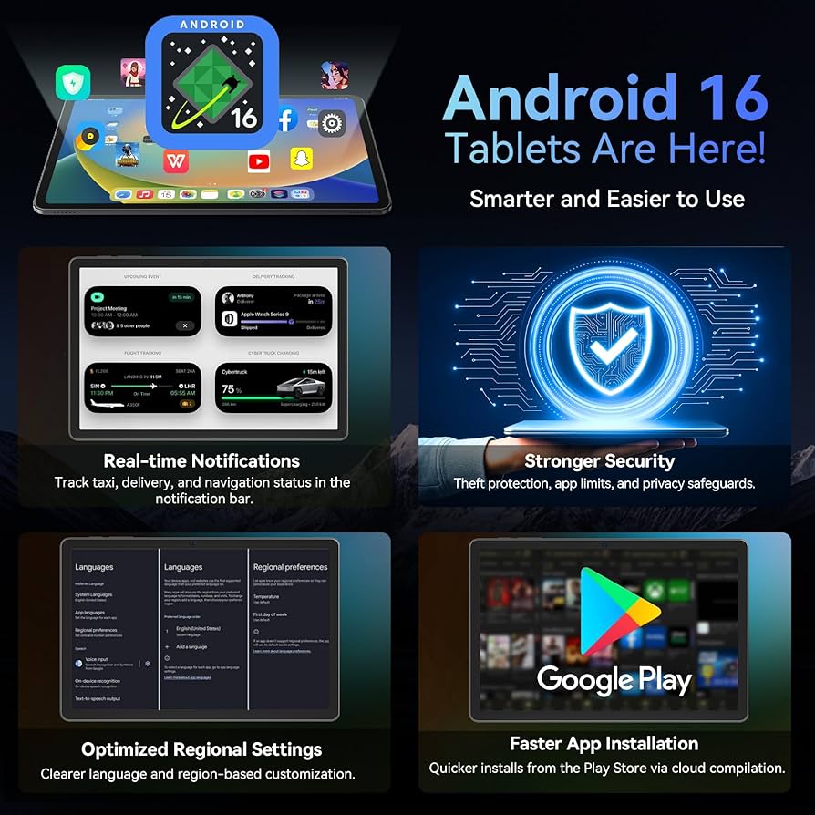 Amazon.com : Tablet 2026 World's First Android 16 Tablet with