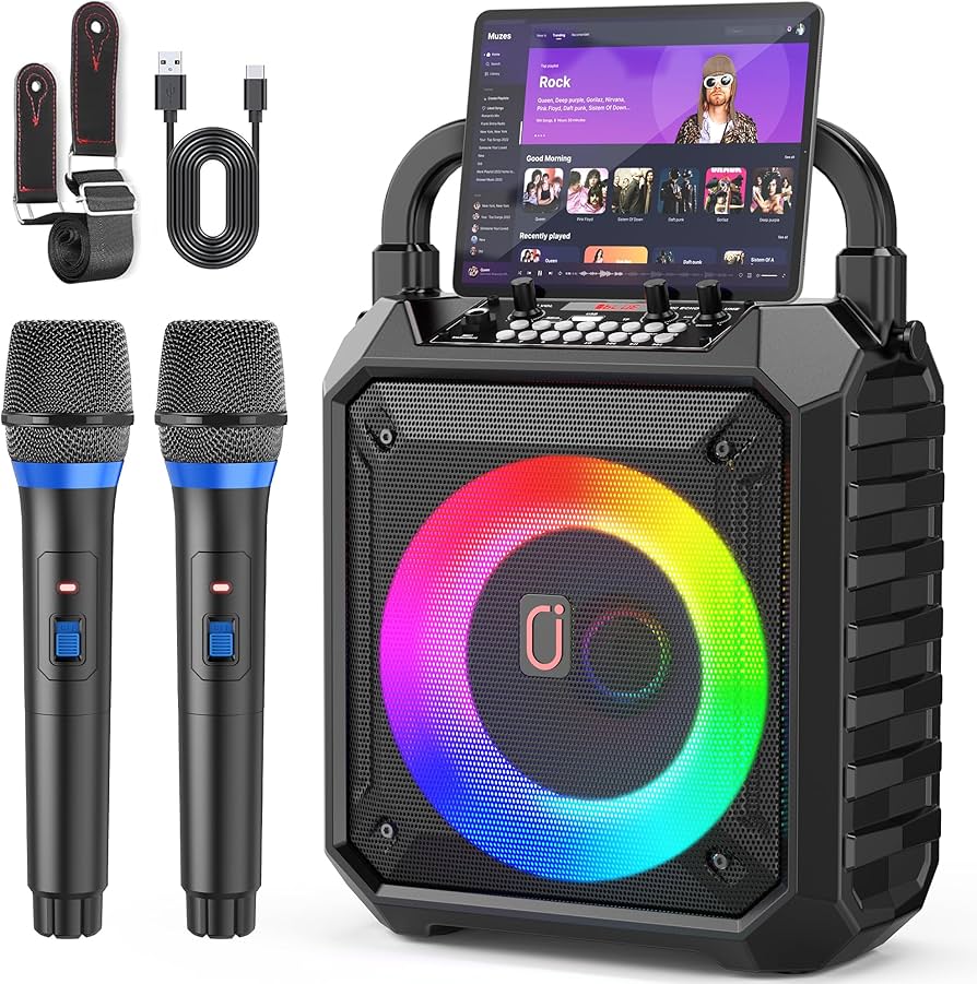Amazon | スピーカーセット JYX カラオケセット 家庭用 拡声器
