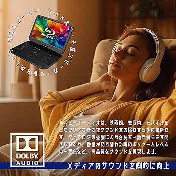 Amazon | 15.6インチ ポータブルブルーレイプレーヤー BD/DVD/USB/SD