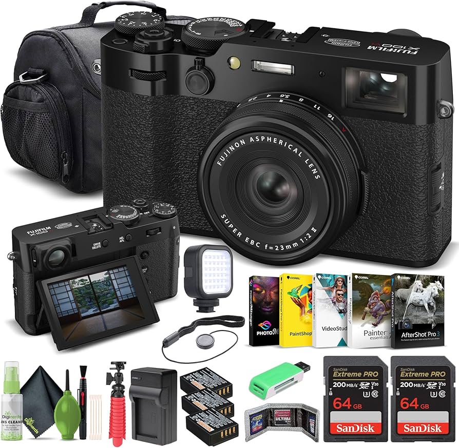 Amazon.com : FUJIFILM X100VI Digital Camera (Black) (16821913) + 2