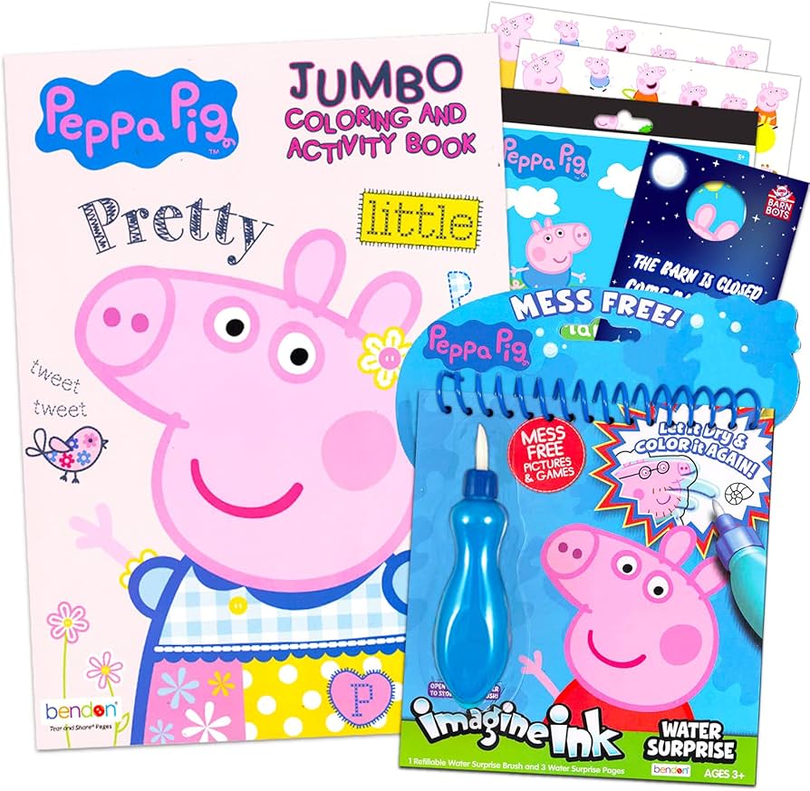 Amazon.co.jp: Peppa Pig (ペッパピッグ) 塗り絵セット 子供用 幼児用