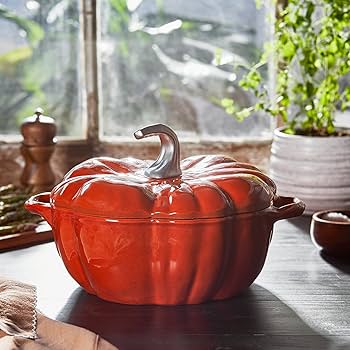 Amazon.co.jp: STAUB 鋳鉄ダッチオーブン 3.5クォート パンプキン