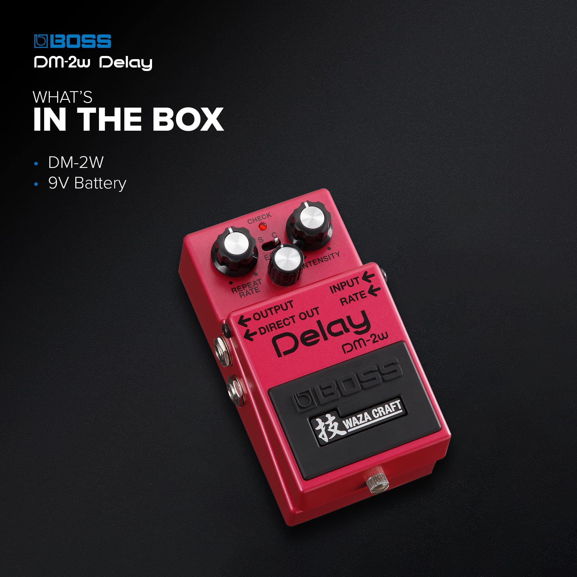 Amazon.com: Boss DM-2W Delay Waza Craft Guitar Effects Pedal