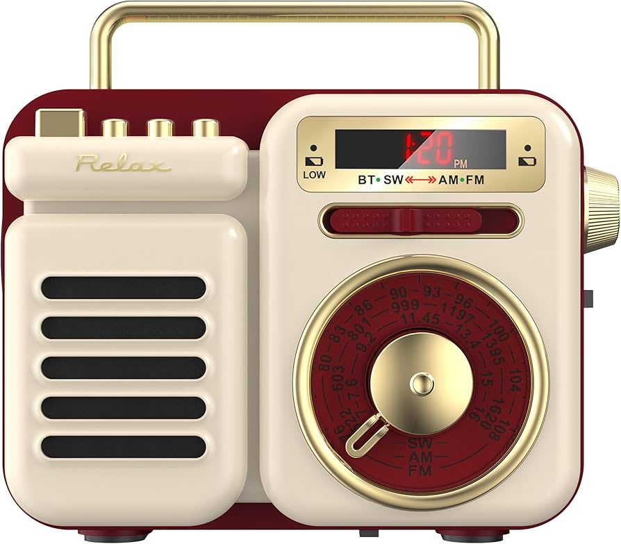 Amazon.co.jp: RELAX Multi Retro Radio, Speaker, 7-in-1, Portable