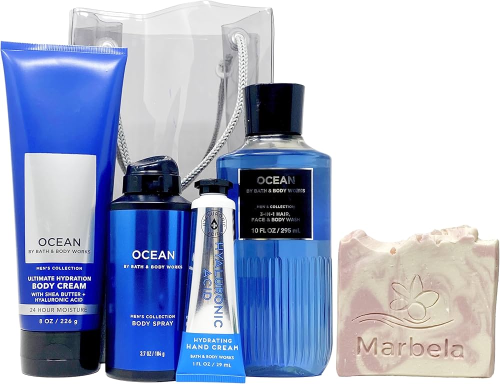 Amazon.com : Bath & Body Works Men's Ocean Gift Bag - 3-in-1 Wash