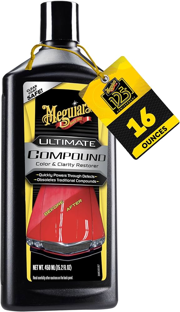 Meguiar's G17216 Ultimate Compound - 15.2 oz., Polishing & Rubbing