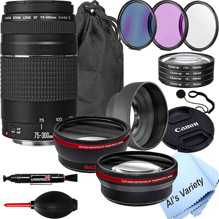 Amazon.co.jp: Canon EF 75-300mm f/4-5.6 III 望遠ズームレンズ 2倍