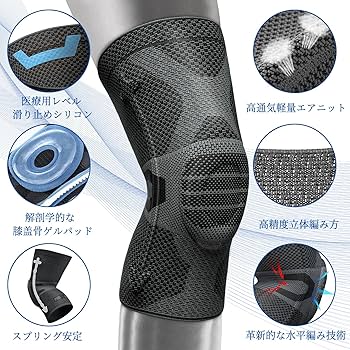 Amazon.co.jp: NEENCA 薄手 膝サポーター 夏用 半月板サポーター 靭帯