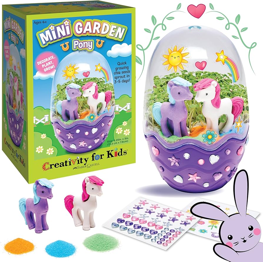 Amazon.com: Creativity for Kids Mini Garden: Pony Terrarium Kit