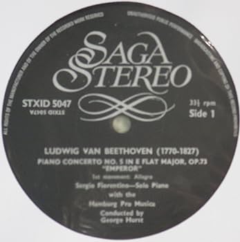 Beethoven, George Hurst, Sergio Fiorentino, pianist, Hamburg Pro