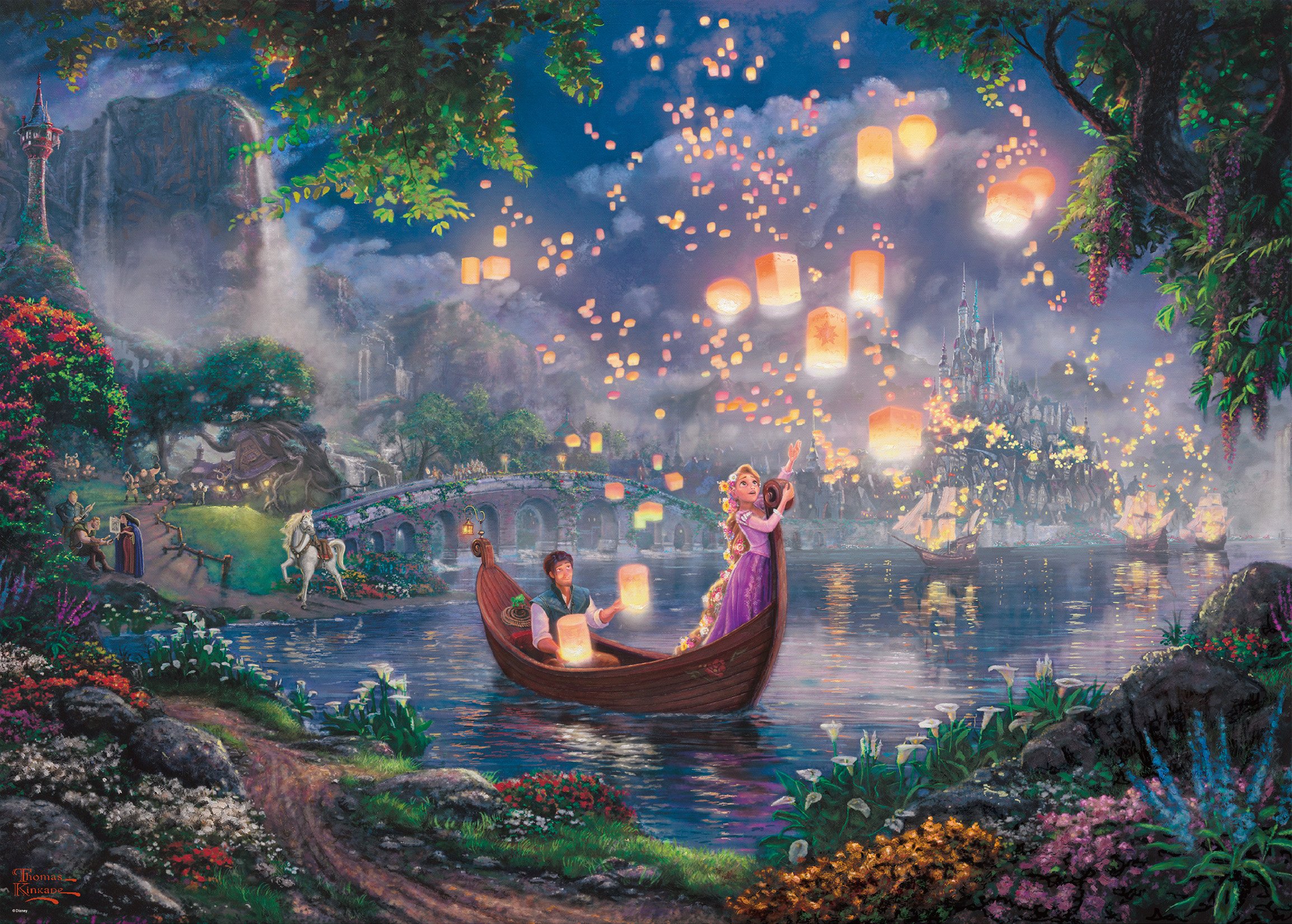 Amazon.com: Tenyo 2000 Piece Jigsaw Puzzle Rapunzel Tangled (28.7