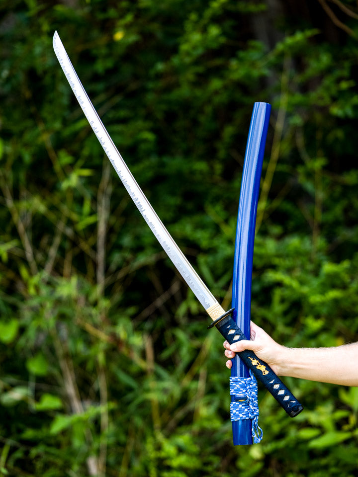 Angry Wave Katana (1060 Carbon Steel) – Mini Katana