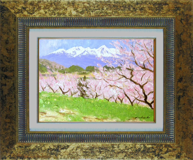 F6「妙義の里」絵画 油絵 油彩画 風景画 アート 妙義山 F6「妙義の里