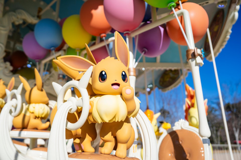 ポケパーク カントー」、メリーゴーランド「ブイブイヴォヤージュ」を
