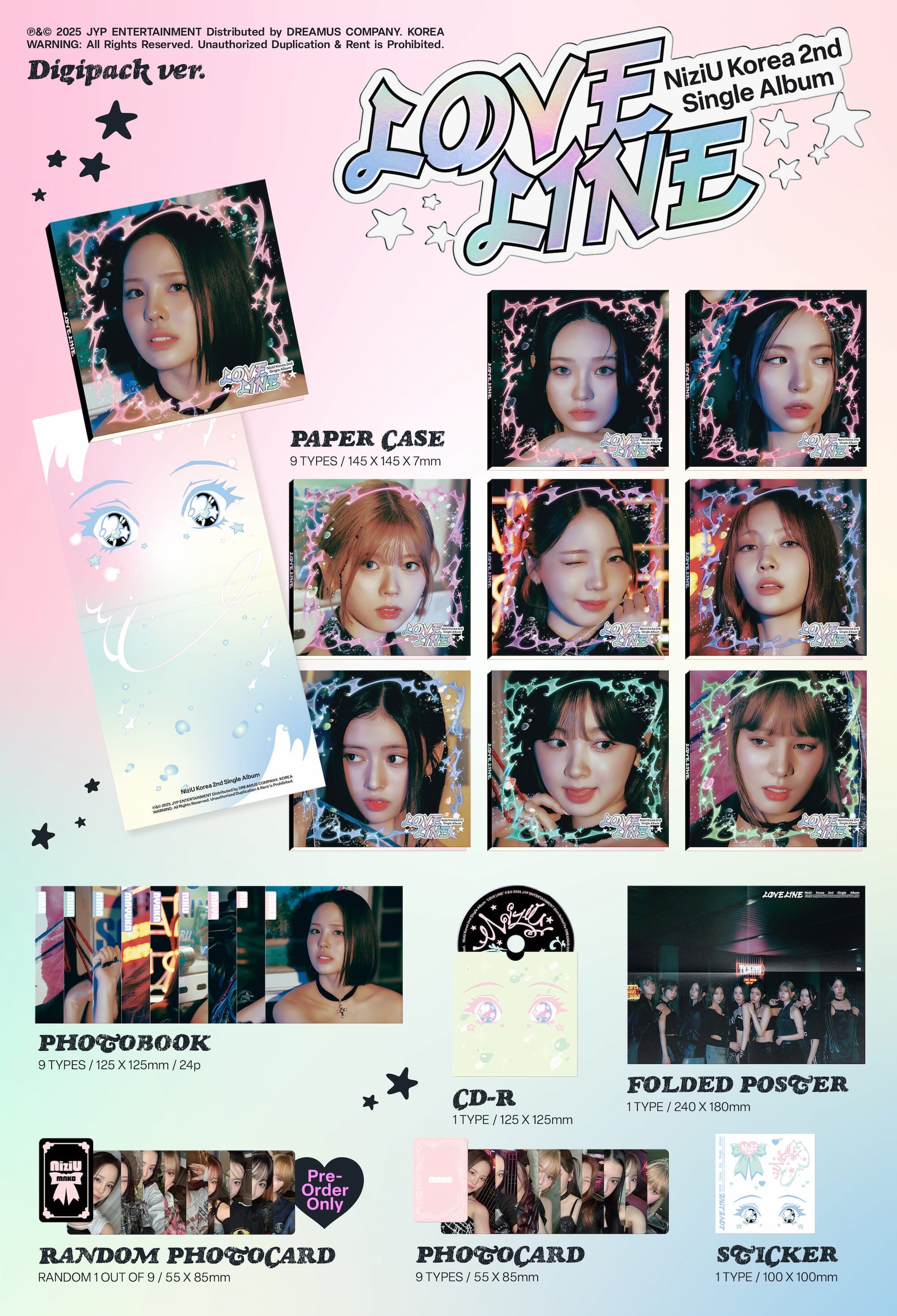 NIZIU - LOVE LINE (DIGIPACK VER.)