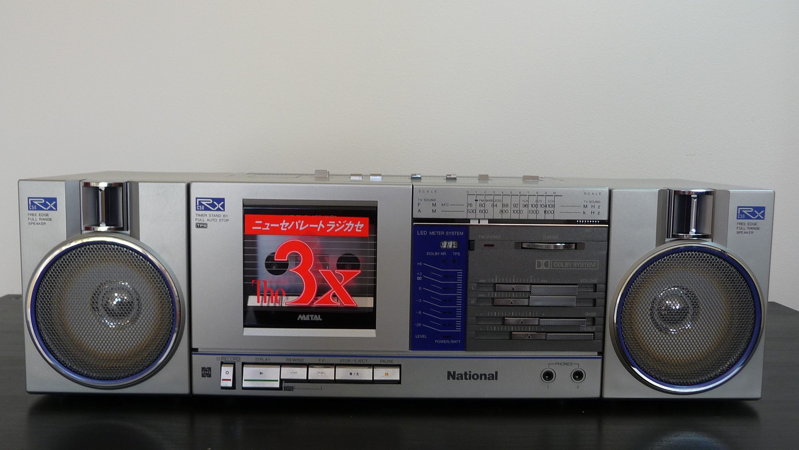 NATIONAL RX-C50 Stereo Cassette Deck Tuner Amplifier -