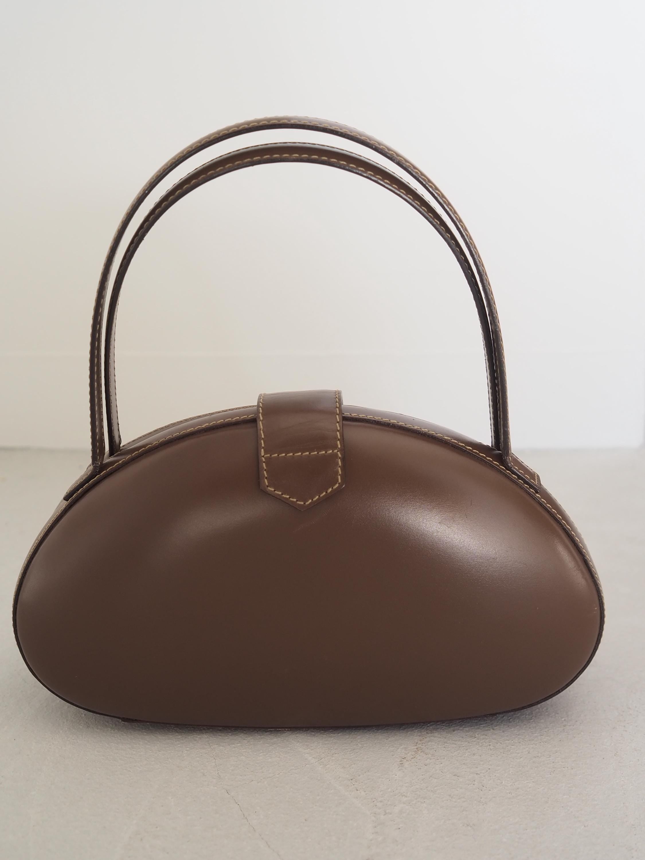 LOEWE ヴィンテージ ロエベ サークル アナグラム ハンド バッグ