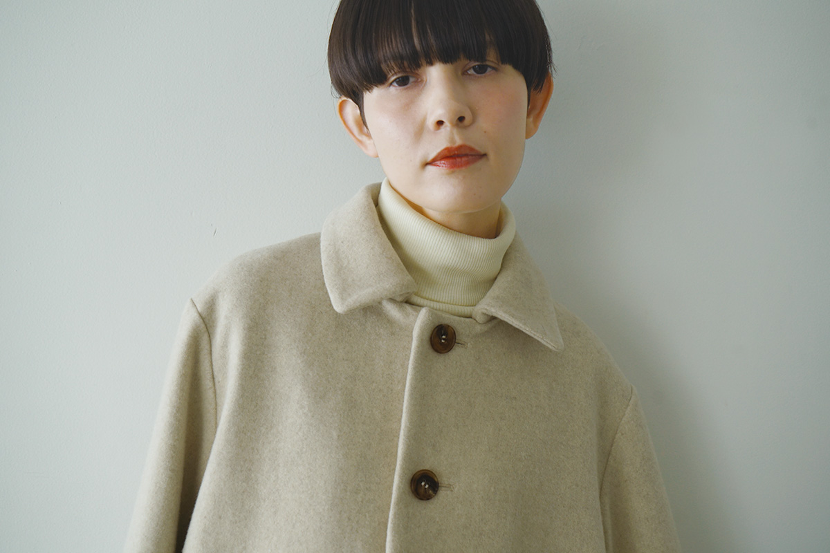 Mochi モチ a-line short coat エーラインショートコート