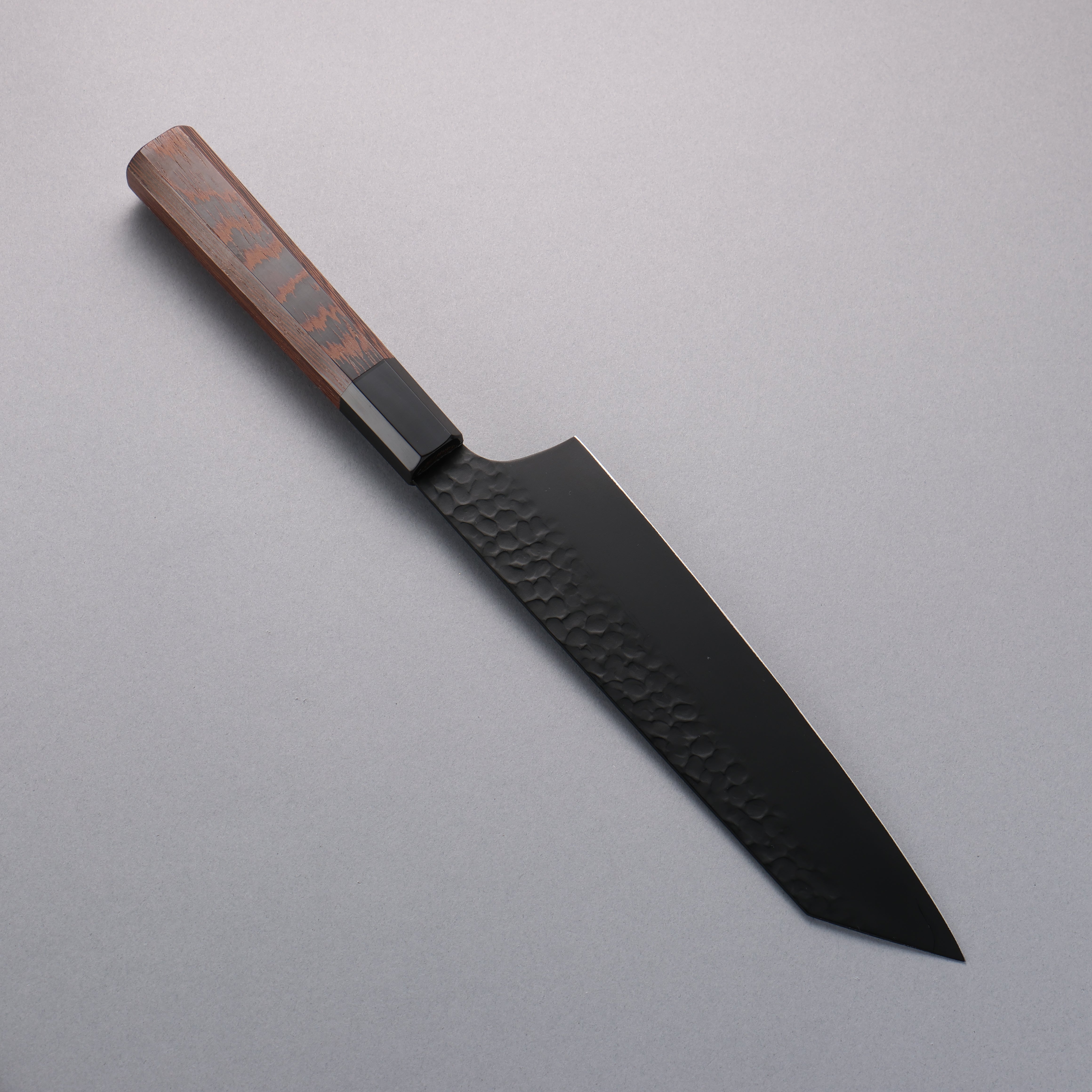 堺 孝行 黒影 V金10号 鎚目 テフロン加工 剣型牛刀包丁 190mm ウエンジ