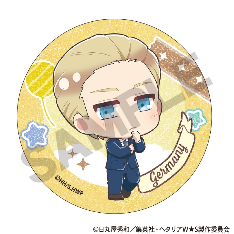 ヘタリア World☆Stars トレーディンググリッター缶バッジ ちまにわ 10