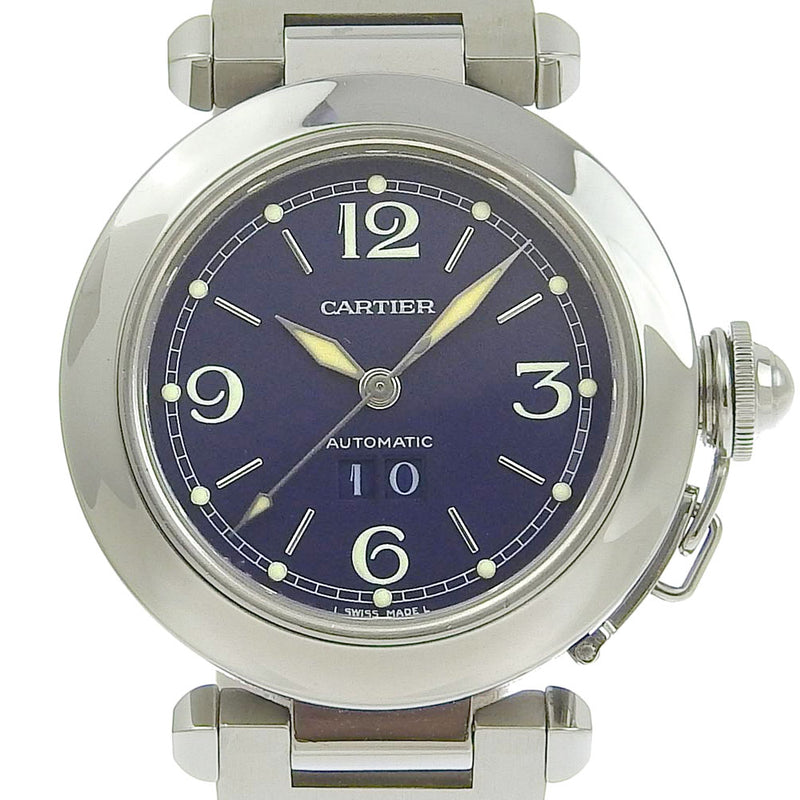 CARTIER】カルティエ パシャC 腕時計 ビックデイト W31047M7