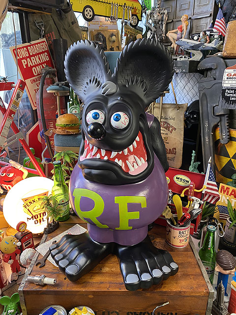 楽天市場】ラットフィンク ジャンボ コインバンク モスグリーン FUNKO