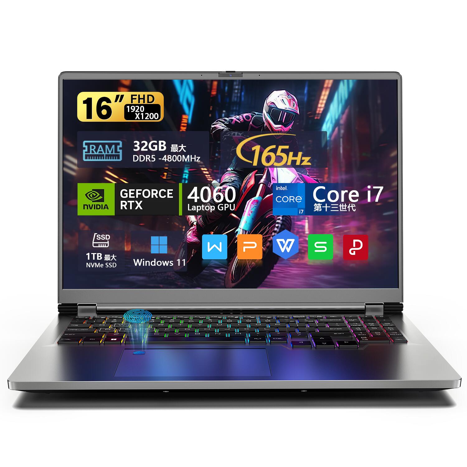 楽天市場】ゲーミングノートパソコン 165Hz対応 16インチ 第13世代Core