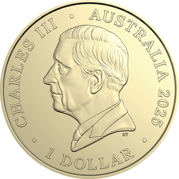 オーストラリア 2025年 巳年蛇図 1ドルアルミ青銅貨2種セット 未使用