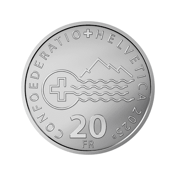 スイス 2025年 連邦射撃祭 ティチーノ州 50フラン銀貨 プルーフ