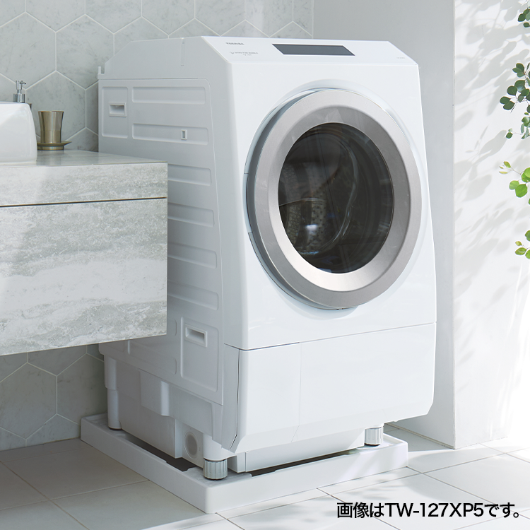 東芝 ドラム式 洗濯乾燥機 ZABOON TW-127XH5R(W)((W)グランホワイト
