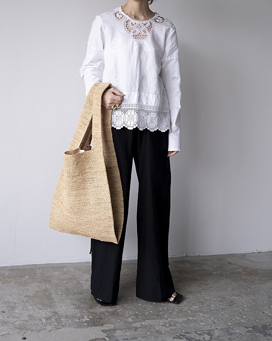 VONIQUE / seya/ RAFFIA SHOPPING BAG