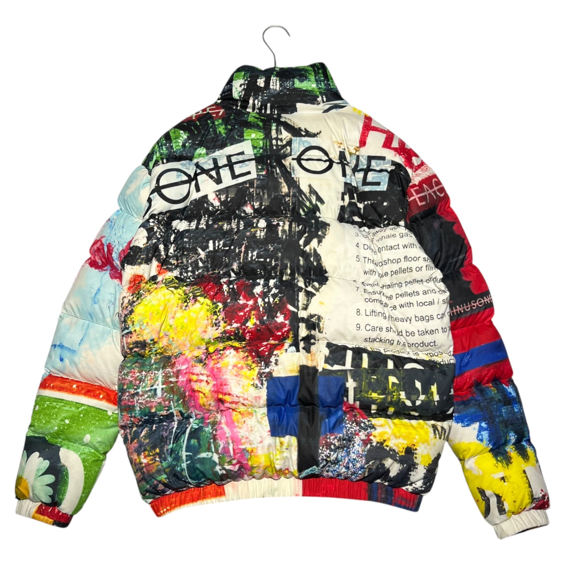 peaceminusone(ピースマイナスワン) Anarchy graphic down jacket
