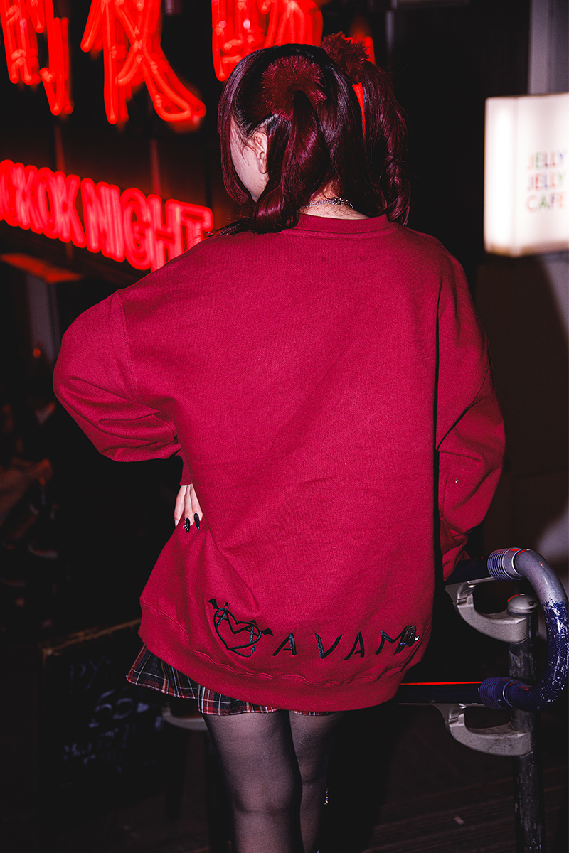 AVAM×GALFY×GEKIROCK CLOTHINGコラボ・スウェット BURGUNDY / ロック