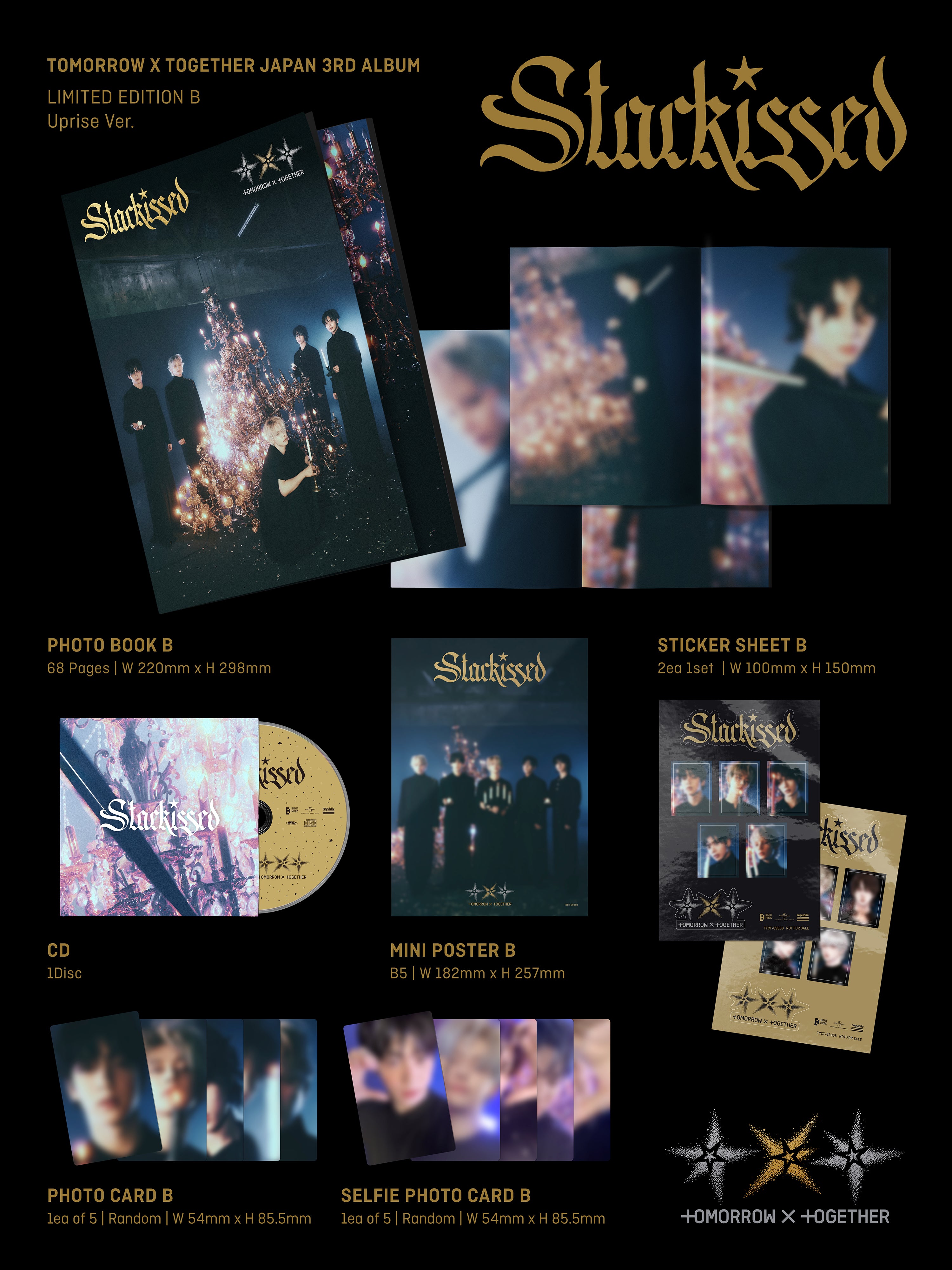 TOMORROW X TOGETHER - STARKISSED (3RD JAPANESE ALBUM) – Kpop Nara